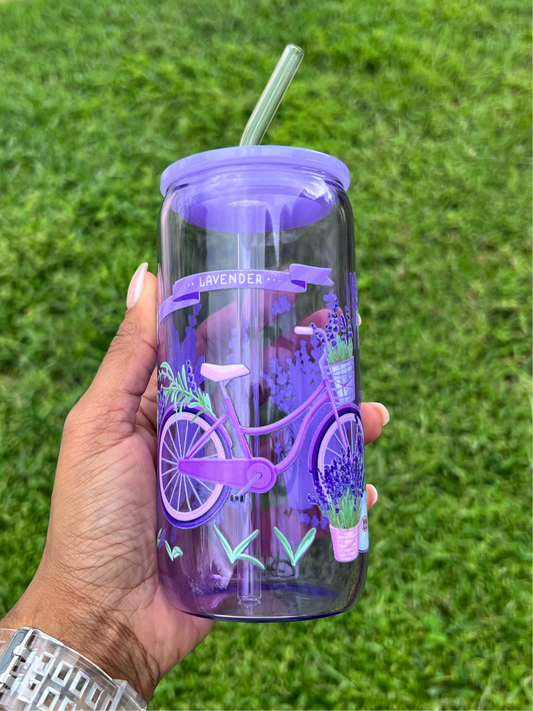 Blissful Lavender Glass Can - 16oz