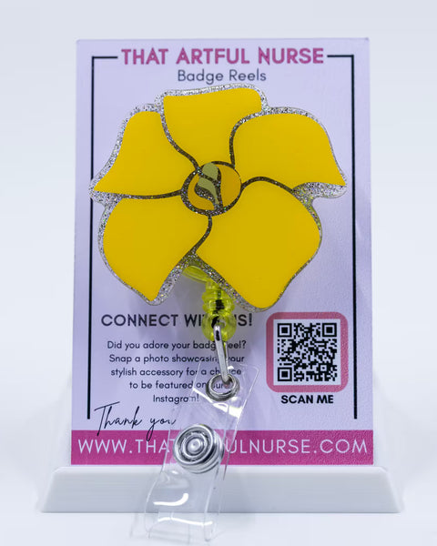 Puakenikeni Flower Badge Reel