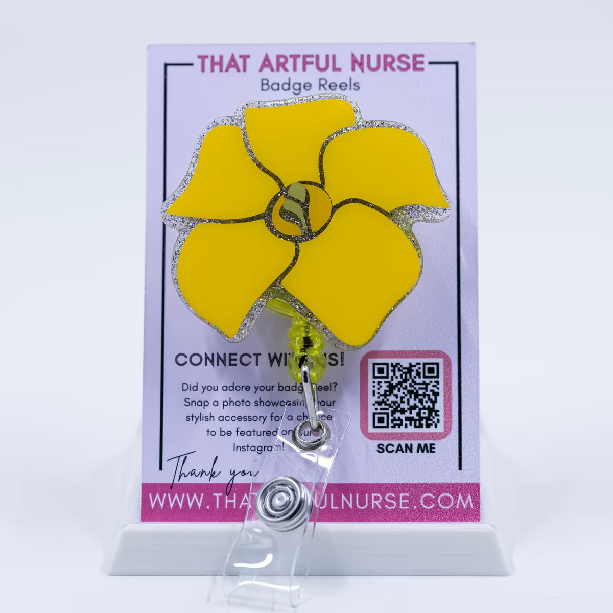 Puakenikeni Flower Badge Reel