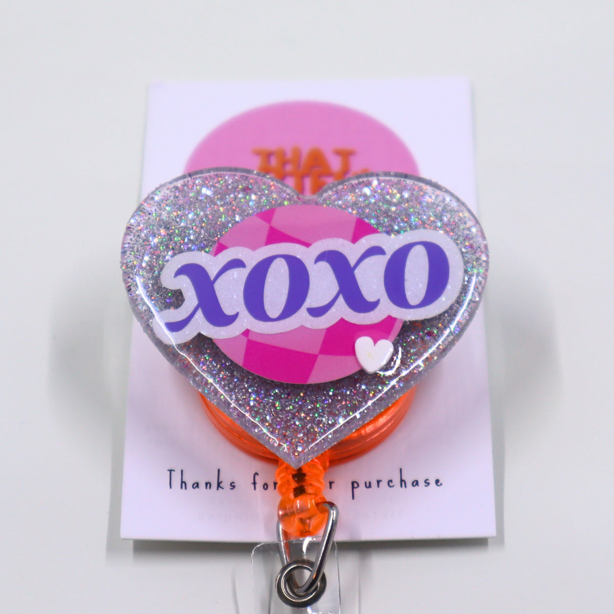 Retro Disco Heart Badge Reel