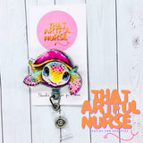 Sea Turtle - Pink - That Artful Nurse