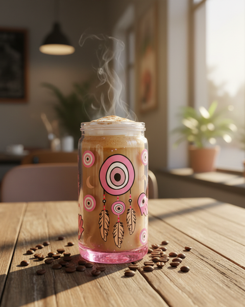 Turkish Evil Eye Snow Globe Tumbler Lifestyle