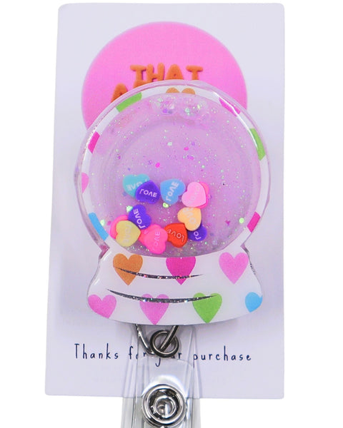 Valentine's Snow Globe Shaker - That Artful Nurse